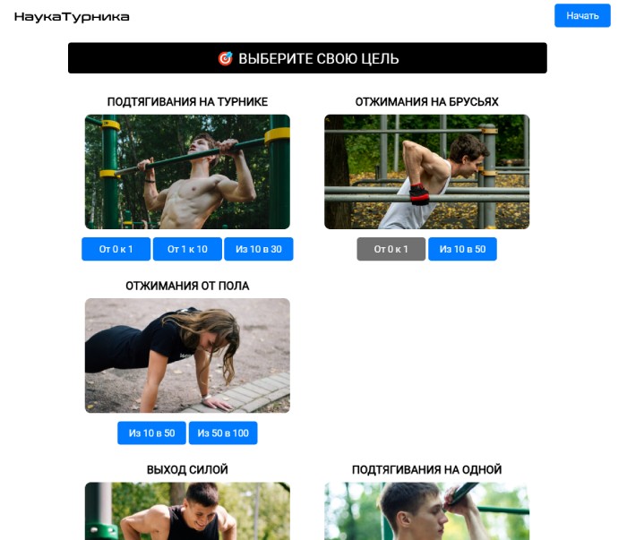 сайт наука турника - лучшие методики для увеличения подтягиваний