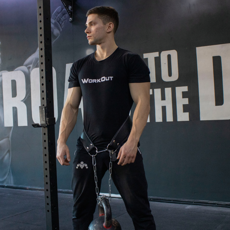 Юрий Горелов с поясом Kuchumov D4 StreetLifting