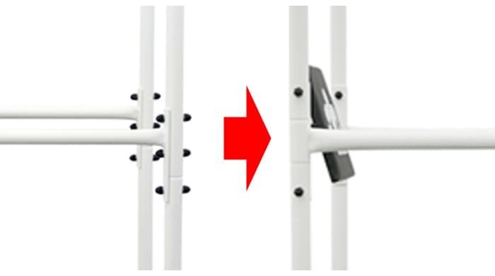 стойка турник с параллельным хватом и брусья для отжиманий