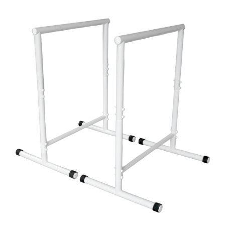 Брусья AK8 PRO Напольные c нижней перекладиной (пара) (цвет белый)