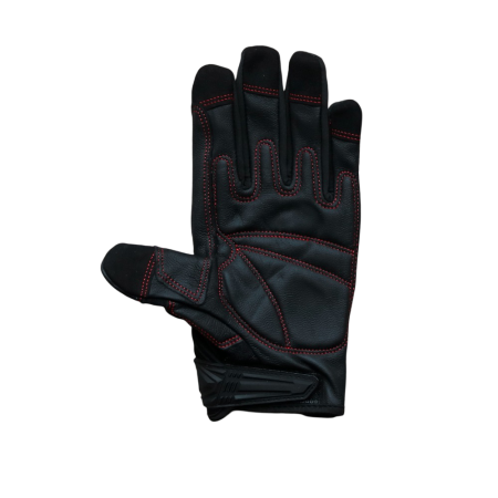 Перчатки для турника F2 CyberPunk черно-красные