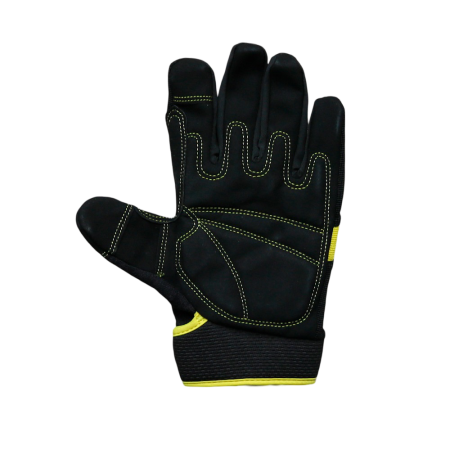 Перчатки для турника F1 Base черно-желтые