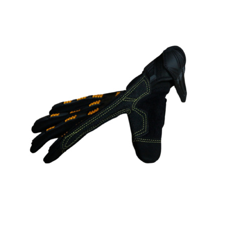 Перчатки для турника F1 CyberPunk черно-желтые