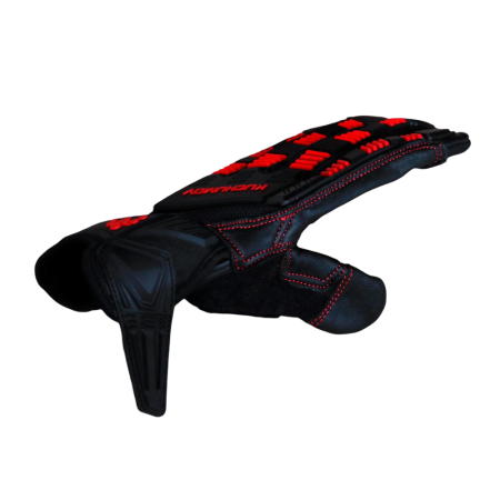 Перчатки для турника F2 CyberPunk черно-красные