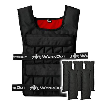 Жилет утяжелитель RX (20 кг) Red Square с грузами