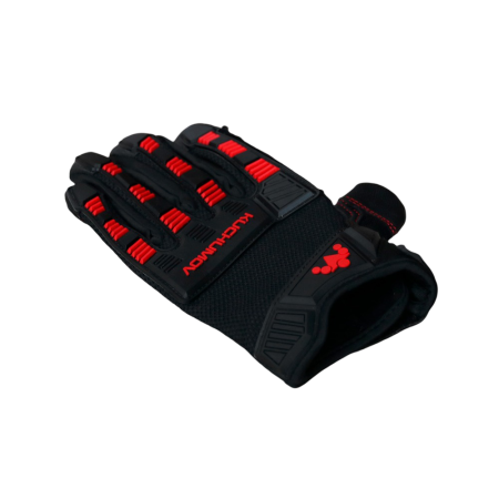Перчатки для турника F2 CyberPunk черно-красные