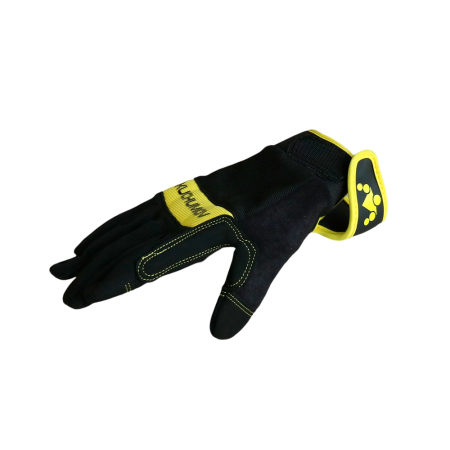 Перчатки для турника F1 Base черно-желтые