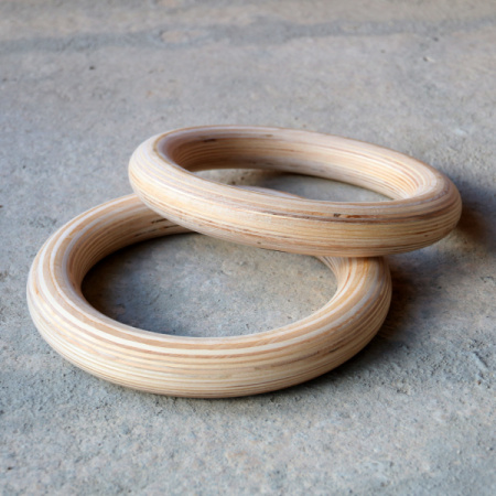 Гимнастические кольца K2 деревянные (пара) (36 мм)