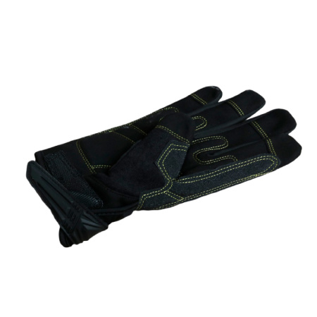 Перчатки для турника F1 CyberPunk черно-желтые