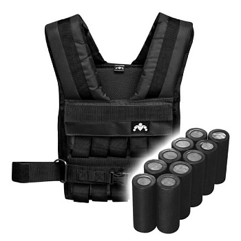Жилет утяжелитель HX (20 кг) Black Edition с грузами