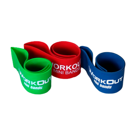 Резиновые мини петли WORKOUT MINI BANDS (комплект, 3 шт.)